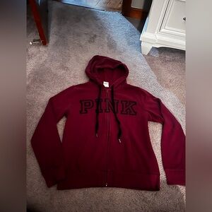 PINK Victoria's Secret Burgundy Hoodie